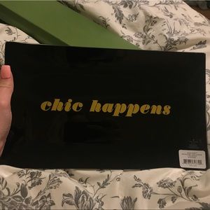 “chic happens” Kate spade tray